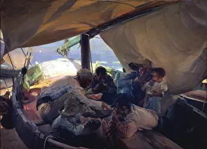 Joaquín 1863 1923 Gallery: Lunch on the boat. Artist: Sorolla y Bastida, Joaquin (1863-1923)