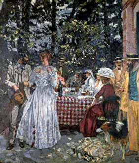 Lunch at Vasouy, 1901. Artist: Edouard Vuillard Lunch at Vasouy, 1901. Artist: Edouard Vuillard