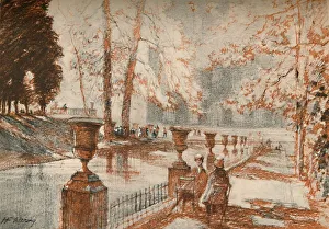 The Luxembourg Paris loves trees and children., c1927, (1927). Artist: Henry Franks Waring The Luxembourg Paris loves trees and children., c1927, (1927). Artist: Henry Franks Waring