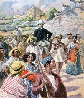M le Myre de Vilers in Madagascar, 1894. Artist: F Meaulle M le Myre de Vilers in Madagascar, 1894. Artist: F Meaulle