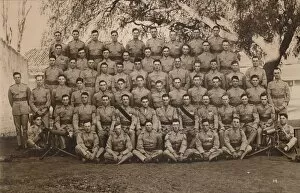 1st Battalion Gallery: The Machine Gun Platoon of the First Battalion, The Queens Own Royal West Kent Regiment. Poona, Ind