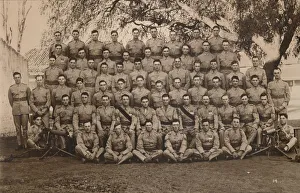 British Historical And Art Gallery: The Machine Gun Platoon of the First Battalion, The Queens Own Royal West Kent Regiment. Poona, Ind