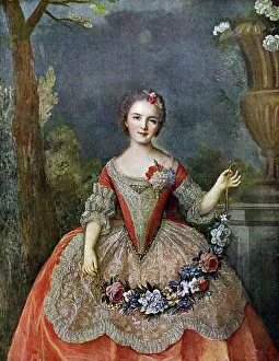 Madame de Beaujolais, 18th century (1910).Artist: Jean-Marc Nattier Madame de Beaujolais, 18th century (1910).Artist: Jean-Marc Nattier