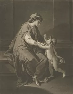 Angelica Kauffman Gallery: Madonna and Child, December 3, 1774. Creator: Valentine Green