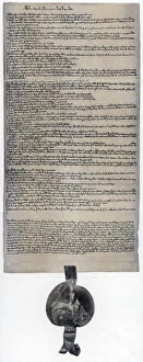 Images Dated 22nd May 2007: Magna Carta, English charter originally issued in 1215