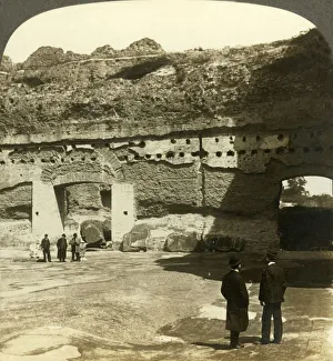 'Magnificent peristyle of the Baths of Caracalla (east), Rome, Italy', c1909. Creator: Unknown 'Magnificent peristyle of the Baths of Caracalla (east), Rome, Italy', c1909. Creator: Unknown