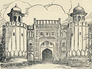 The Main Gate - Lahore Fort, 1936. Creator: Unknown The Main Gate - Lahore Fort, 1936. Creator: Unknown