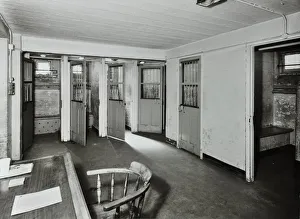 Male cells, Willesden Court House, Saint Marys Road, Brent, London, 1967 Male cells, Willesden Court House, Saint Marys Road, Brent, London, 1967