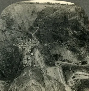 Across the Mammoth Pits of South Africas Greatest Diamond Mine, Pretoria, Transvaal Across the Mammoth Pits of South Africas Greatest Diamond Mine, Pretoria, Transvaal