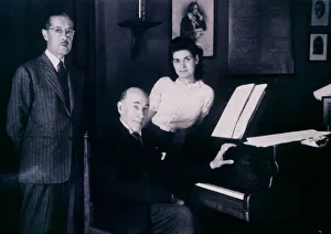Manuel Blancafort de Rosello (1897-1987), Catalan composer, together with Ricard Manuel Blancafort de Rosello (1897-1987), Catalan composer, together with Ricard