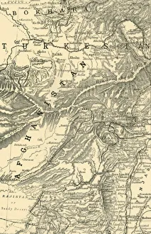 'Map Indicating General Robertss Route to Kabul...and the British and Russian Boundaries', 1901 'Map Indicating General Robertss Route to Kabul...and the British and Russian Boundaries', 1901