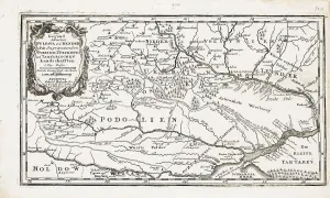 Map showing both Poltava and Bender. Artist: Bodenehr, Gabriel, the Elder (1664-1758) Map showing both Poltava and Bender. Artist: Bodenehr, Gabriel, the Elder (1664-1758)