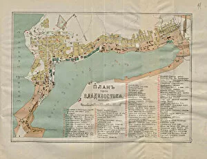 Map of Vladivostok, 1902. Artist: Anonymous