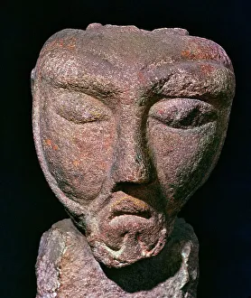 Maponus a Celtic god associated with Apollo - head, 2nd century Maponus a Celtic god associated with Apollo - head, 2nd century