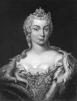 Maria Theresa, Archduchess of Austria and Queen of Hungary and Bohemia.Artist: J Hinchcliff Maria Theresa, Archduchess of Austria and Queen of Hungary and Bohemia.Artist: J Hinchcliff
