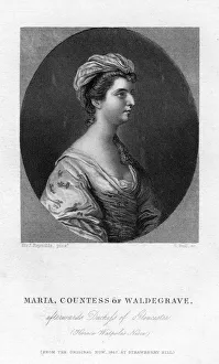 Maria Walpole (1736-1807), Countess Waldegrave, 1867.Artist: S Bull Maria Walpole (1736-1807), Countess Waldegrave, 1867.Artist: S Bull