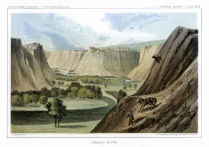 The Marias River, Montana, USA, 1856.Artist: John Mix Stanley The Marias River, Montana, USA, 1856.Artist: John Mix Stanley