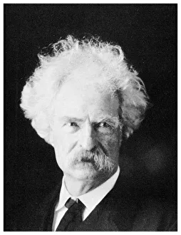 Mark Twain, American novelist, in his later years, c1890s (1955) Mark Twain, American novelist, in his later years, c1890s (1955)