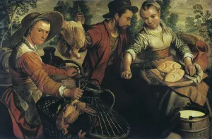 At the Market, c1554-1574. Artist: Joachim Beuckelaer At the Market, c1554-1574. Artist: Joachim Beuckelaer