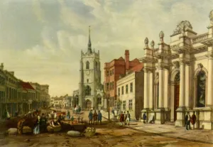 Sudbury Gallery: Market Hall, Sudbury, c1850, (1943). Creator: Walker