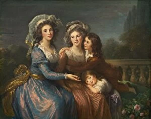The Marquise de Pezay, and the Marquise de Rougé with Her Sons Alexis and Adrien