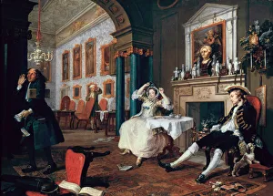 Marriage A-la-Mode: 2. The Tete a Tete, 1743. Artist: William Hogarth Marriage A-la-Mode: 2. The Tete a Tete, 1743. Artist: William Hogarth