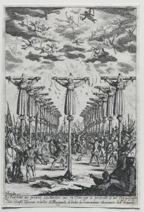 Jacques Callot's The Martyrs of Japan, 17th Century Print