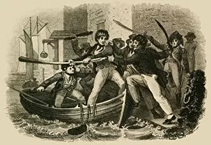 Seizing Gallery: Mary Anne Talbot Resisting A Press Gang, 1822. Creator: J Chapman