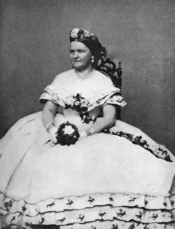 Mary Todd Lincoln, wife of President Abraham Lincoln, c1860s, (1908). Artist: Unknown Mary Todd Lincoln, wife of President Abraham Lincoln, c1860s, (1908). Artist: Unknown