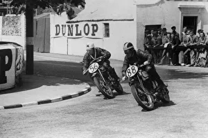 Matchless & Norton 1948 Isle of Man Clubmans Tourist Trophy race. Creator: Unknown Matchless & Norton 1948 Isle of Man Clubmans Tourist Trophy race. Creator: Unknown