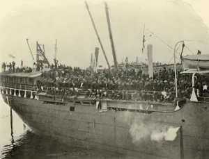 Matteawan Docking, Afternoon of June 9th, Spanish-American War, 1898, (1899) Matteawan Docking, Afternoon of June 9th, Spanish-American War, 1898, (1899)