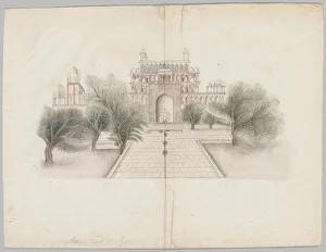 The Mausoleum of Akbar at Secundrabad, early 19th century. Creator: Unknown The Mausoleum of Akbar at Secundrabad, early 19th century. Creator: Unknown