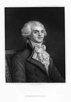 Images Dated 24th March 2006: Maximilien Robespierre, one of the leaders of the French Revolution, 19th century. Artist: WH Mote