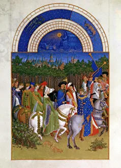 May, 1412-1416. Artist: Paul Limbourg May, 1412-1416. Artist: Paul Limbourg