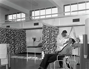 Medical care at a steelworks, Sheffield, South Yorkshire, 1963. Artist: Michael Walters Medical care at a steelworks, Sheffield, South Yorkshire, 1963. Artist: Michael Walters