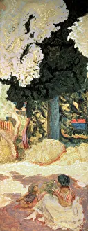 Prints of The Mediterranean Sea, (triptych, right side panel), 1911. Found in the collection of the State Hermitage, St Petersburg Pierre Bonnard Prints: Pierre Bonnard's Mediterranean Sea Print, 1911