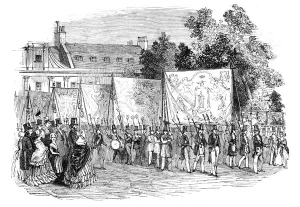 Meeting of the Improved Order of Old Friends in Finsbury-Square, 1844. Creator: Unknown Meeting of the Improved Order of Old Friends in Finsbury-Square, 1844. Creator: Unknown