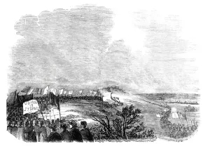 Meeting of pitmen, on Pittington Hill, 1844. Creator: Unknown Meeting of pitmen, on Pittington Hill, 1844. Creator: Unknown