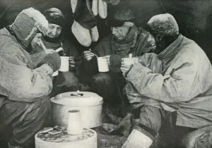 Members of the Polar Party Having A Meal in Camp, c1911, (1913) Members of the Polar Party Having A Meal in Camp, c1911, (1913)