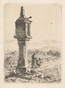 Memorial Column with an Iron Hand, 1811. Creator: Johann Christian Erhard Memorial Column with an Iron Hand, 1811. Creator: Johann Christian Erhard