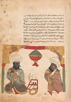 The Merchant Listens to the Workman Playing Cymbals, Folio from a Kalila wa Dimna The Merchant Listens to the Workman Playing Cymbals, Folio from a Kalila wa Dimna