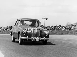MG Magnette ZA, International Trophy at Silverstone 7th May 1955. Creator: Unknown MG Magnette ZA, International Trophy at Silverstone 7th May 1955. Creator: Unknown