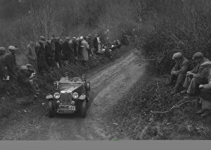 Horrocks Gallery: MG NA Magnette of SM Harrocks competing in the MCC Lands End Trial, 1935. Artist: Bill Brunell