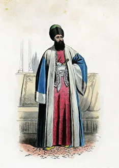 Michel Soutzo, Prince of Moldova, engraving, 1870 Michel Soutzo, Prince of Moldova, engraving, 1870