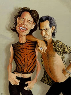 Mick Jagger & Keith Richards. Creator: Dan Springer