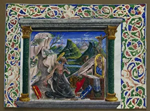 Miniature Excised from a Manuscript: St. Jerome in the Wilderness, c. 1500 Miniature Excised from a Manuscript: St. Jerome in the Wilderness, c. 1500