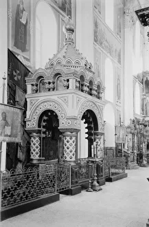 Minins Tomb in the Saviour Cathedral in the Nizhny Novgorod Kremlin, Russia, 1896. Artist: Maxim Dmitriev Minins Tomb in the Saviour Cathedral in the Nizhny Novgorod Kremlin, Russia, 1896. Artist: Maxim Dmitriev