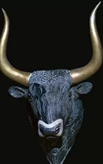 Minoan bulls head libation vessel