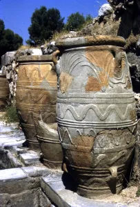Minoan Pots, Knossos, Crete, c15th century BC Minoan Pots, Knossos, Crete, c15th century BC
