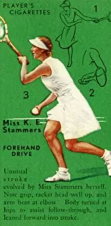 Miss K. E. Stammers - Forehand Drive, c1935. Creator: Unknown